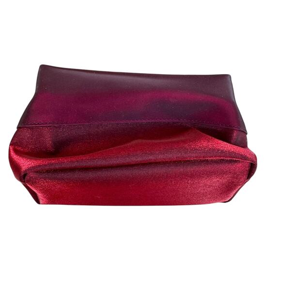 Yves Saint Laurent NWT Opium Red Iridescent Tasseled Zippered Makeup Bag Pouch - Picture 3 of 8